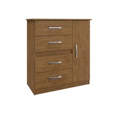 Comoda-4-Gavetas-1-Porta-Caribe-508-Moveis-Doripel-Nogueira