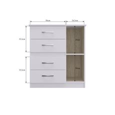 Comoda-4-Gavetas-1-Porta-Caribe-508-Moveis-Doripel-Nogueira