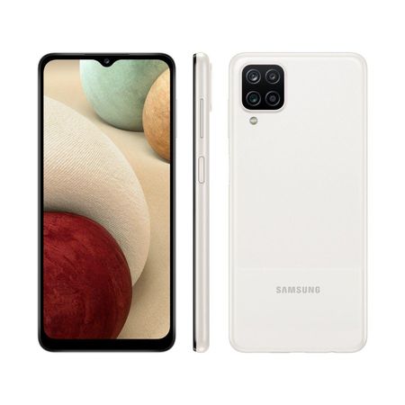 Smartphone-Samsung-Galaxy-A12-64gb-Branco-4g--Octa-core-4gb-Ram-65-Cam-Quadrupla-Selfie-8mp