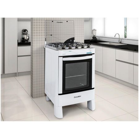 Fogao-4-Bocas-A-Gas-Esmaltec-Agata-4062-Acendimento-Automatico-Branco