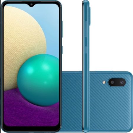 Smarphone-Samsung-Galaxy-A022-A02-32gb-Azul-Tela-6.5-Camera-Dupla